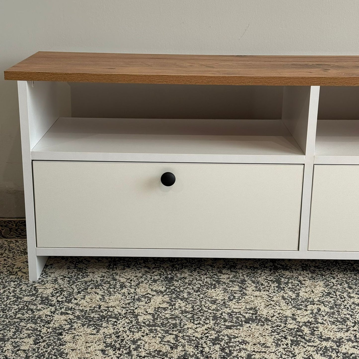 Minimalist Modern TV Table with Storage