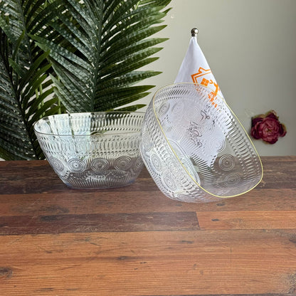 Clear Modern Serving & Storage Bowl