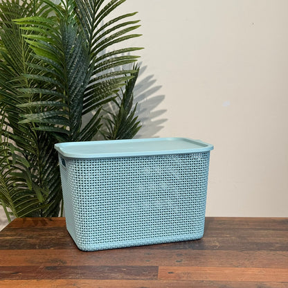 Durable Multi-Purpose Storage Basket With Cover