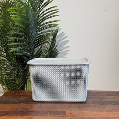 Durable Multi-Purpose Storage Basket With Cover