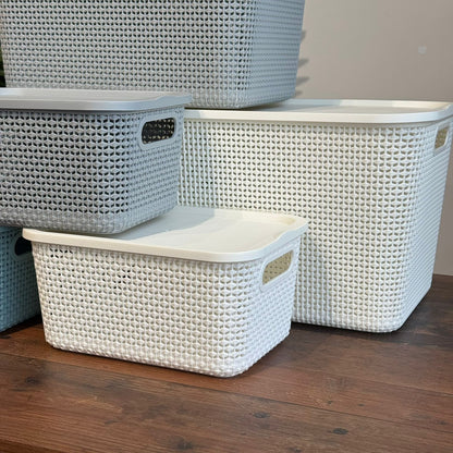 Durable Multi-Purpose Storage Basket With Cover