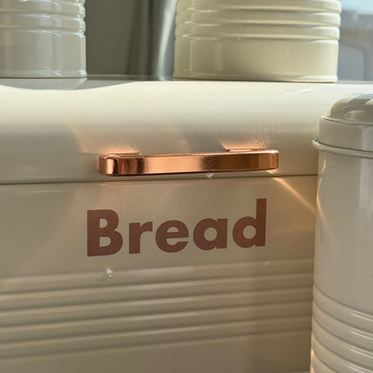Luxury Bread Bin with 3-Piece Storage Canister Set