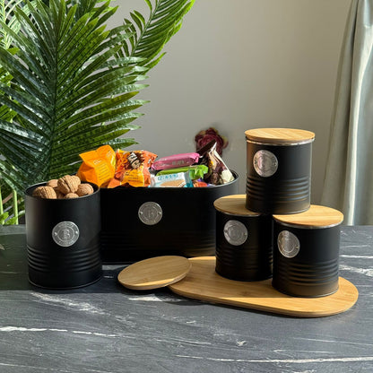Ribbed Kitchen Storage Set (5-Piece)