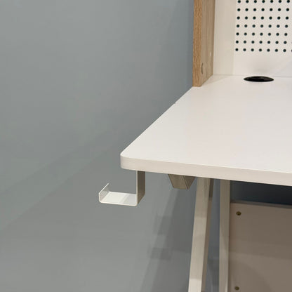 Elegant Study Desk with Decorative Panel