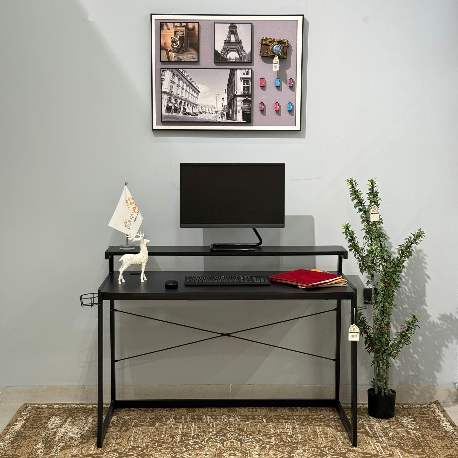 Computer Sapp's Modern Computer Desk with Monitor Stand – M-Bazar
