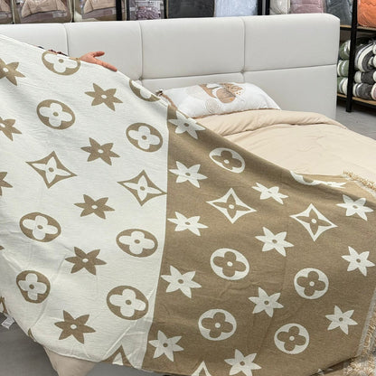 Modern Abstract Throw Blanket for Bed, Sofa & Floor Seating