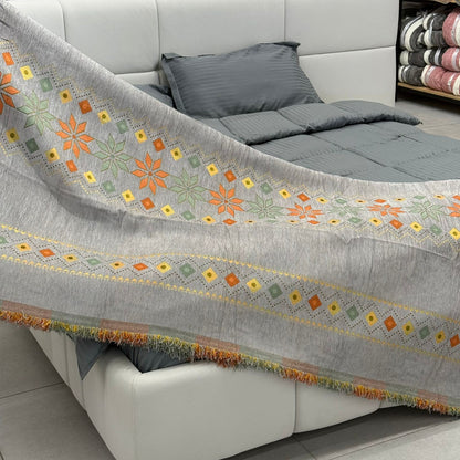 Modern Abstract Throw Blanket for Bed, Sofa & Floor Seating
