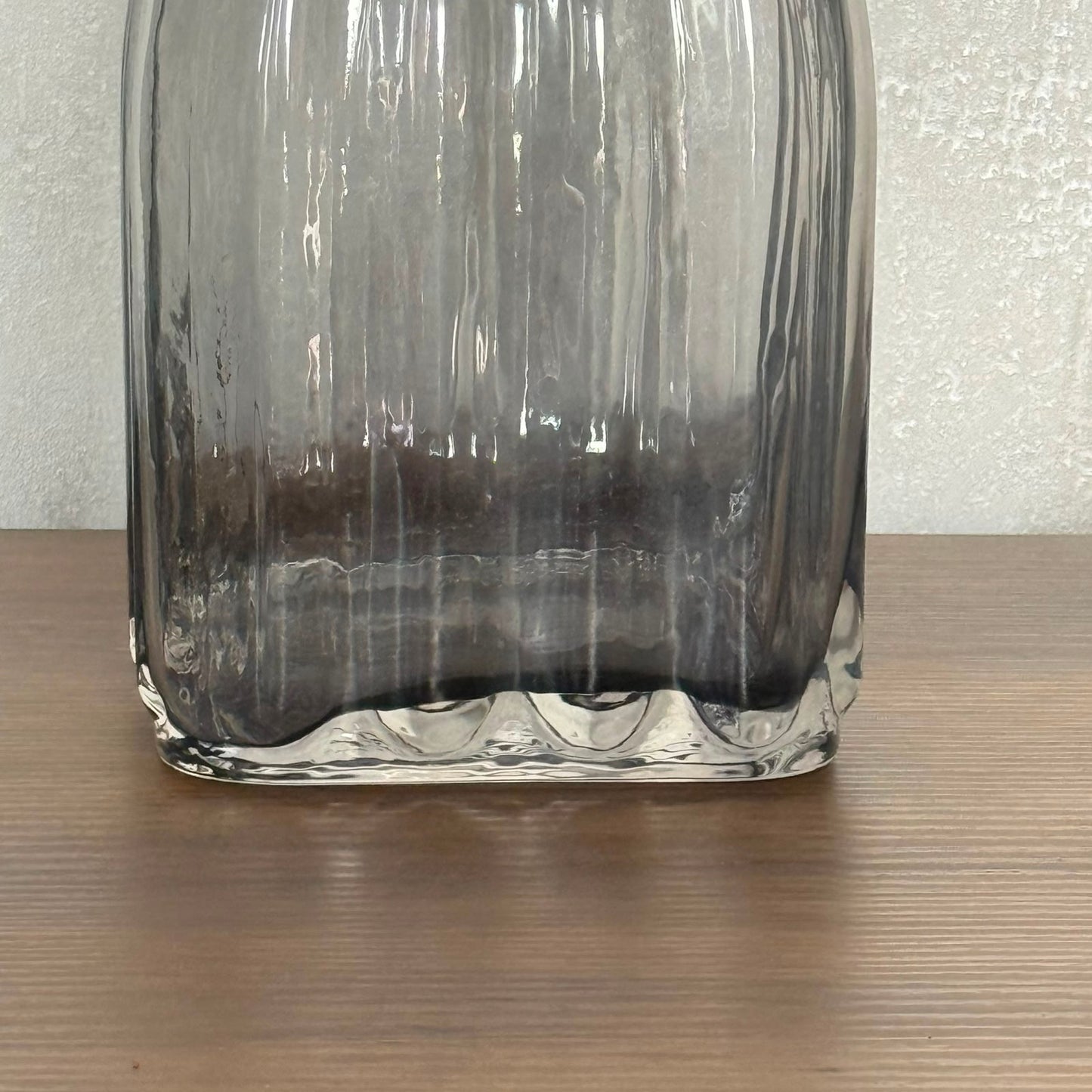 Decorative Smoky Black Glass Vase