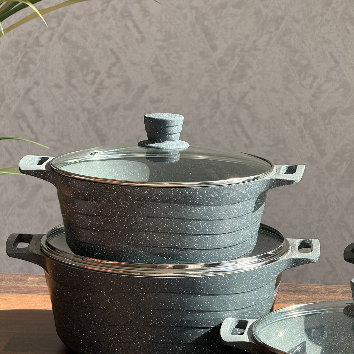 Luxury Granite Non-Stick Cookware Set - 5PCS