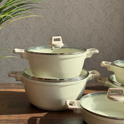 BORCINE Non-Stick Granite Cookware Set- 5PCS