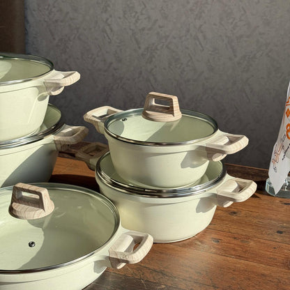 BORCINE Non-Stick Granite Cookware Set- 5PCS
