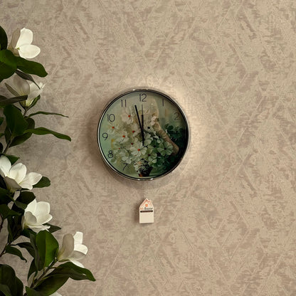 Luxury Floral Wall Clock