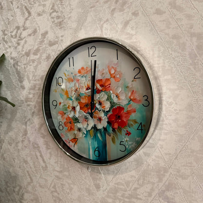 Luxury Floral Wall Clock