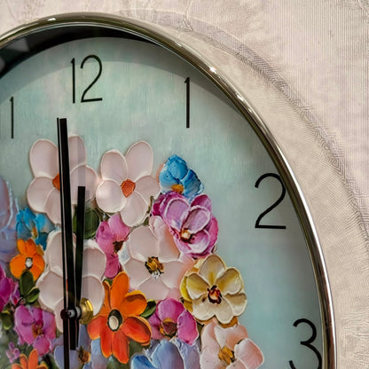 Luxury Floral Wall Clock