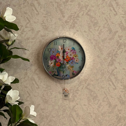 Luxury Floral Wall Clock