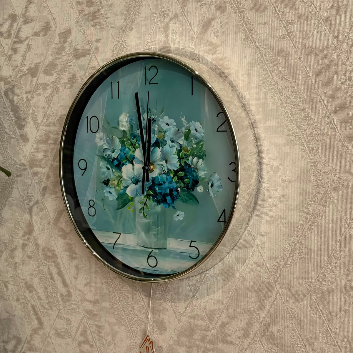 Luxury Floral Wall Clock