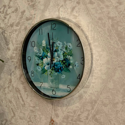Luxury Floral Wall Clock
