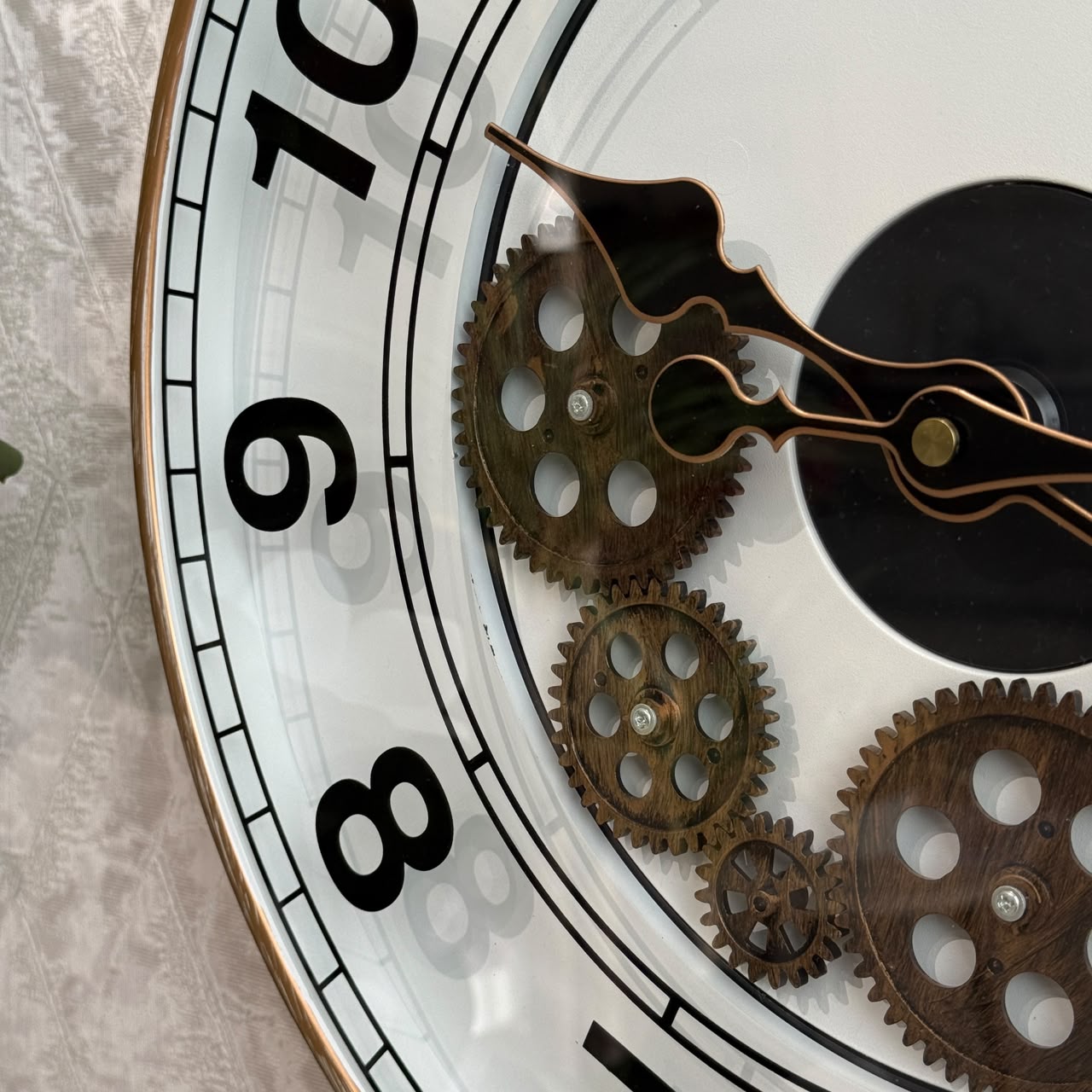 Vintage Industrial Gear Wall Clock
