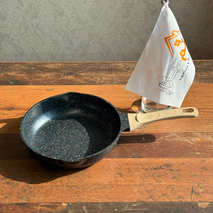 Non-Stick Granite Frying Pan with Wooden Handle
