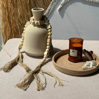 Handcrafted Natural Wood Bead Garland Collection