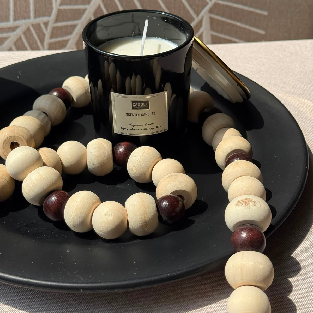 Handcrafted Natural Wood Bead Garland Collection