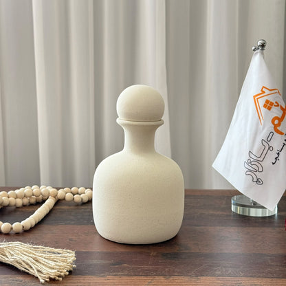 Minimalist Spherical Stopper Ceramic Bottle Vases