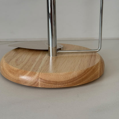 Modern Countertop Table Napkin Holder with Wood Accents