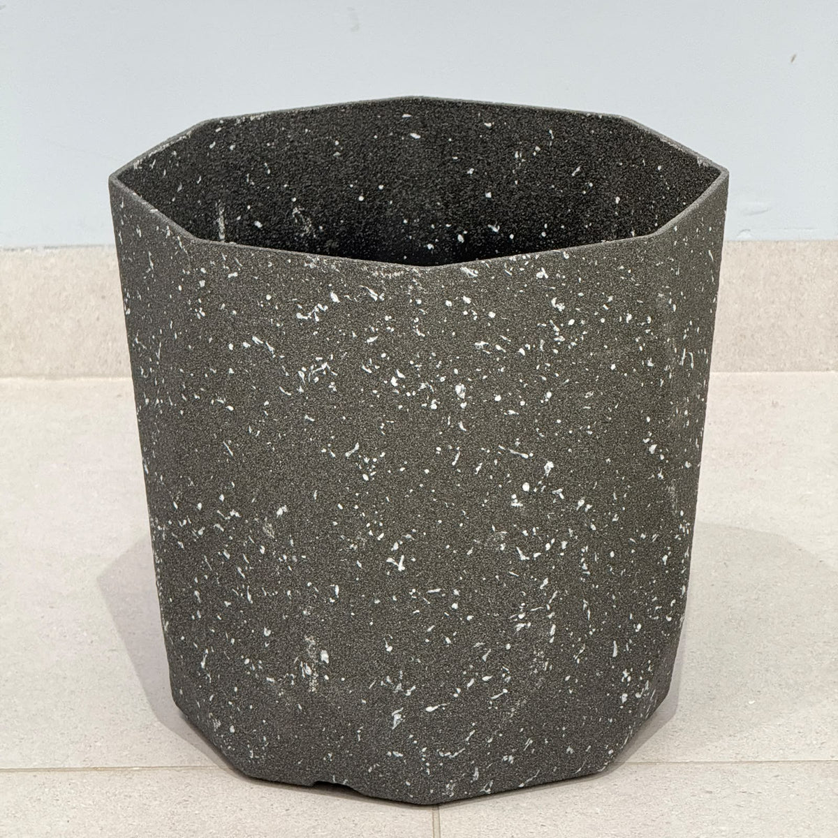 Modern Geometric Terrazzo-Effect Planters