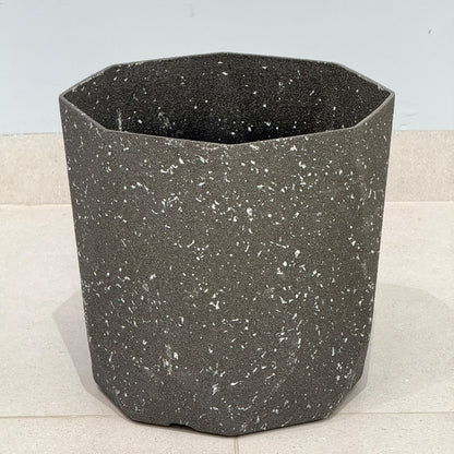 Modern Geometric Terrazzo-Effect Planters
