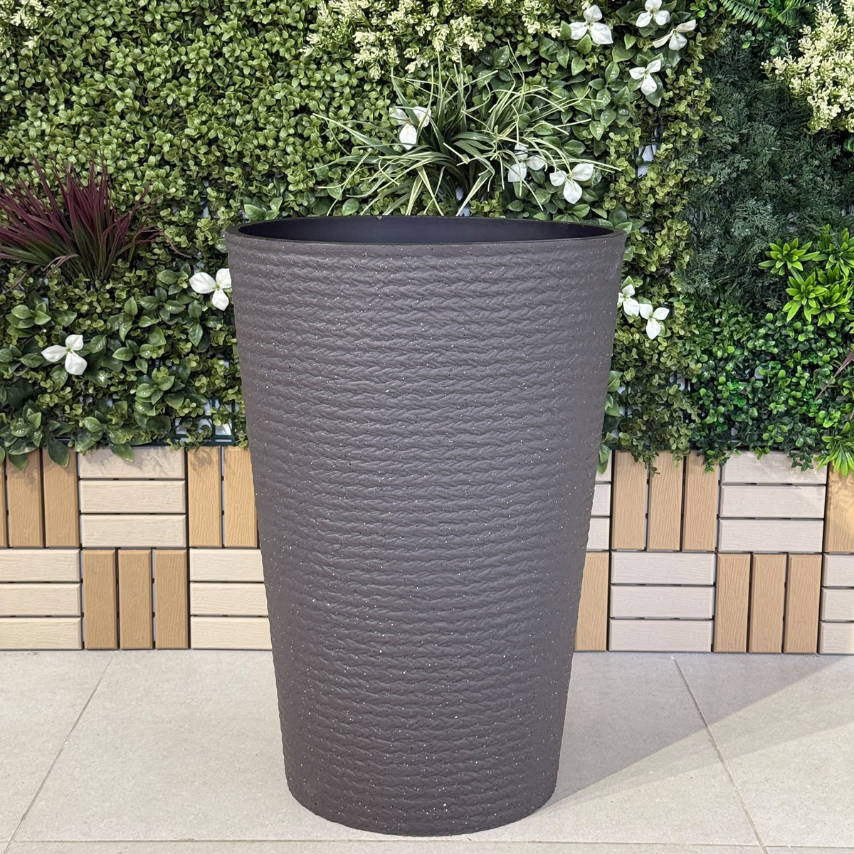 Modern Tapered Texture Planter Collection