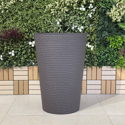 Modern Tapered Texture Planter Collection