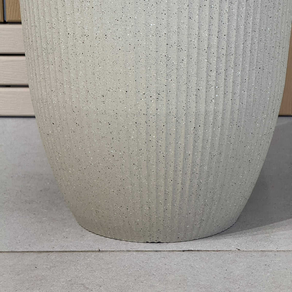 Fluted Ribbed Round Tall Planter
