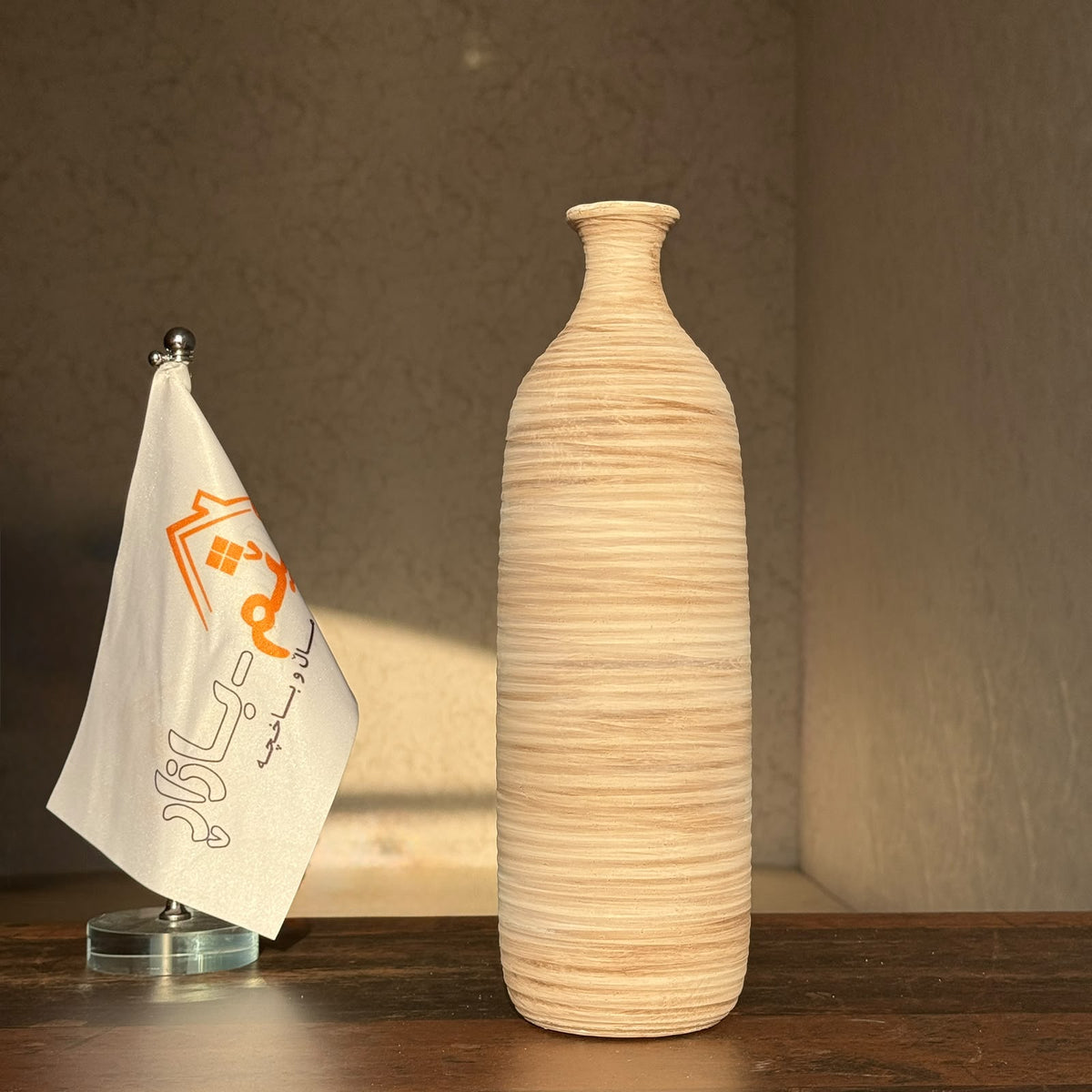 Minimalist Textured Ceramic Bottle Vases