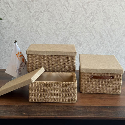 Woven Storage Box Set – 3 PCS