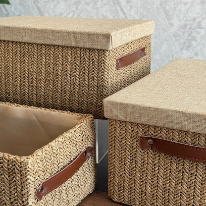 Woven Storage Box Set – 3 PCS