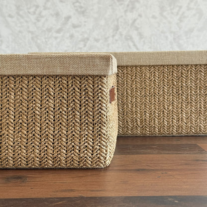 Woven Storage Box Set – 3 PCS
