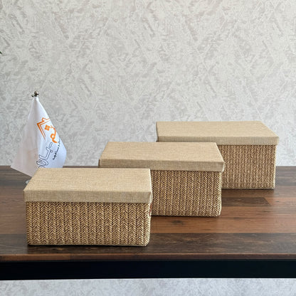 Woven Storage Box Set – 3 PCS