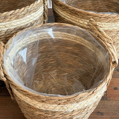 Handwoven Seagrass Storage Baskets Set
