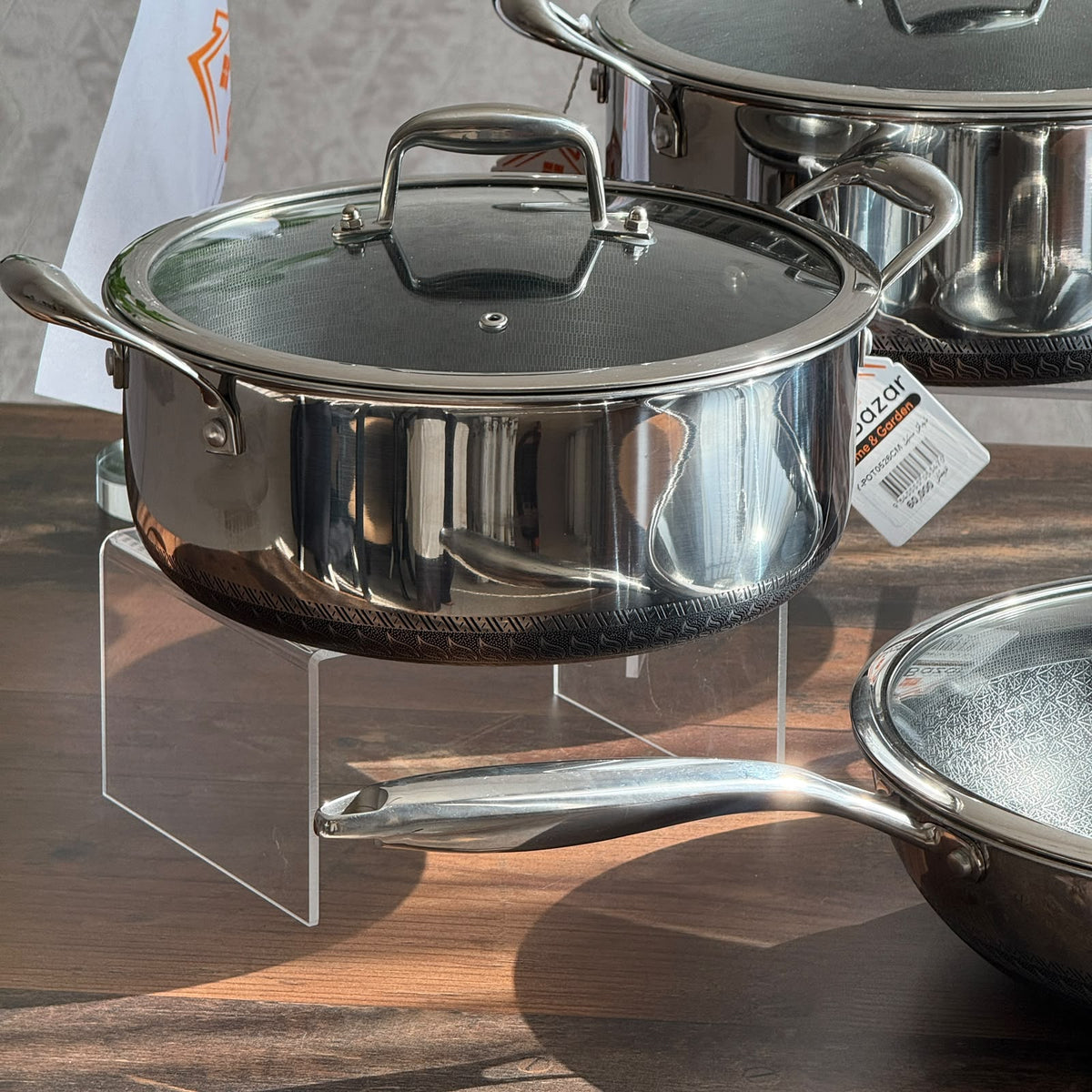 Premium Honeycomb Tri-Ply Stainless Steel Cookware Collection