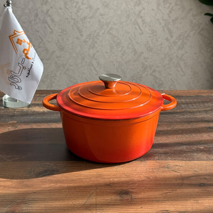Classic Enamel Cast Iron Cooking Pot With Lid
