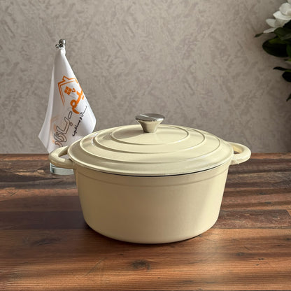 Enamel Cast Iron Dutch Oven Pot with Self-Basting Lid