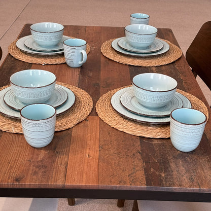 Modern Vintage Ceramic Dinnerware Set - 16 PCS