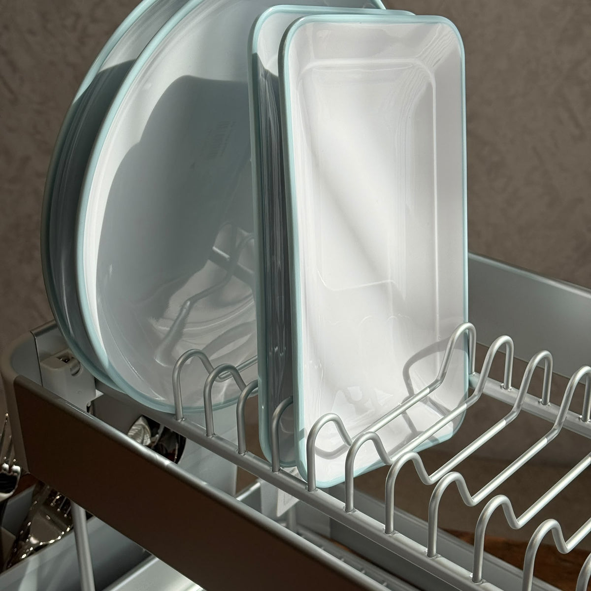 Two-Tier Multifunctional Dish Drying Rack