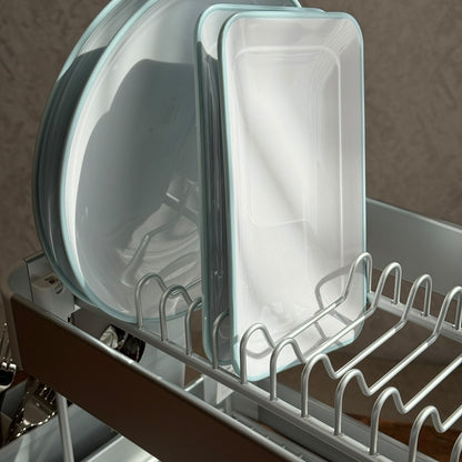 Two-Tier Multifunctional Dish Drying Rack