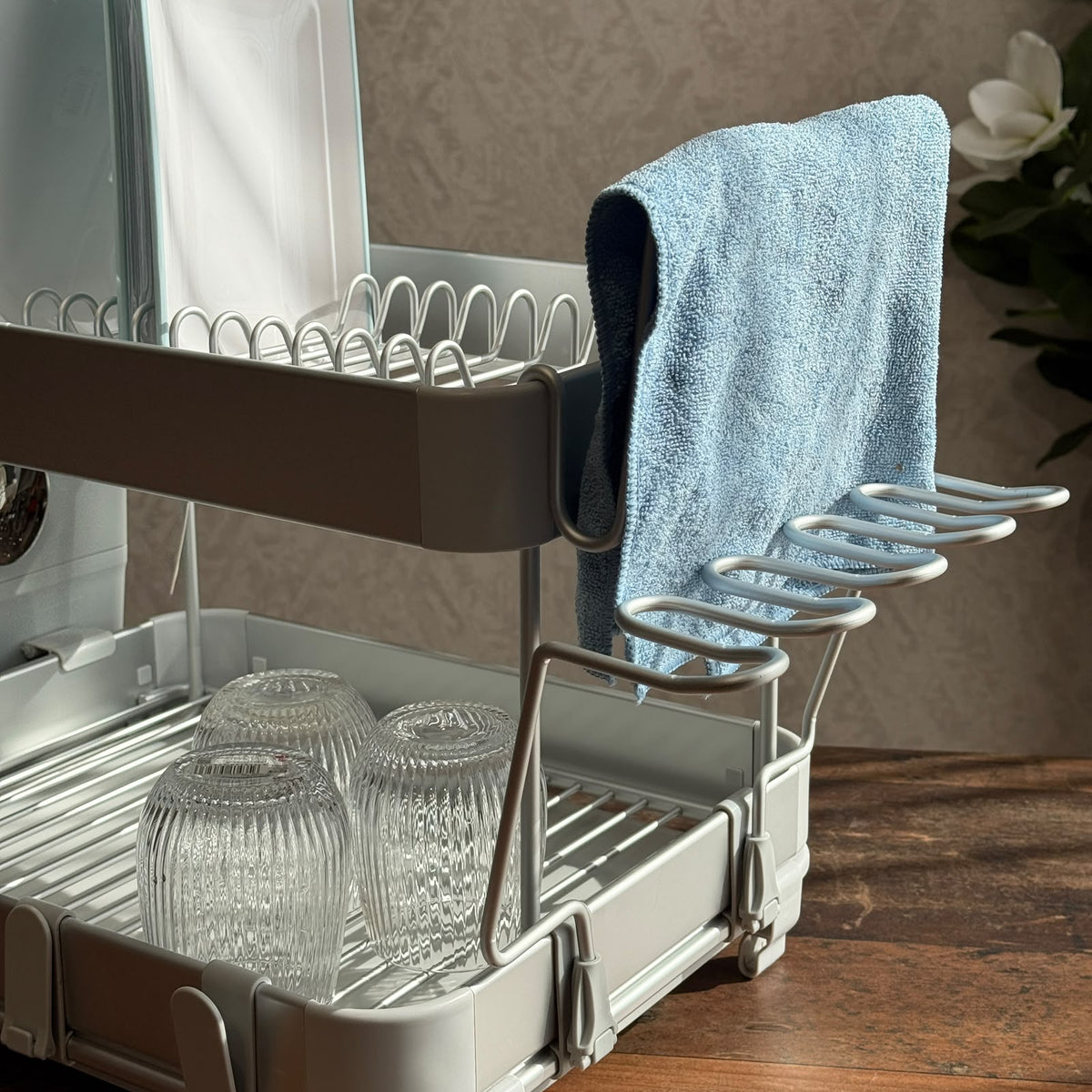 Two-Tier Multifunctional Dish Drying Rack
