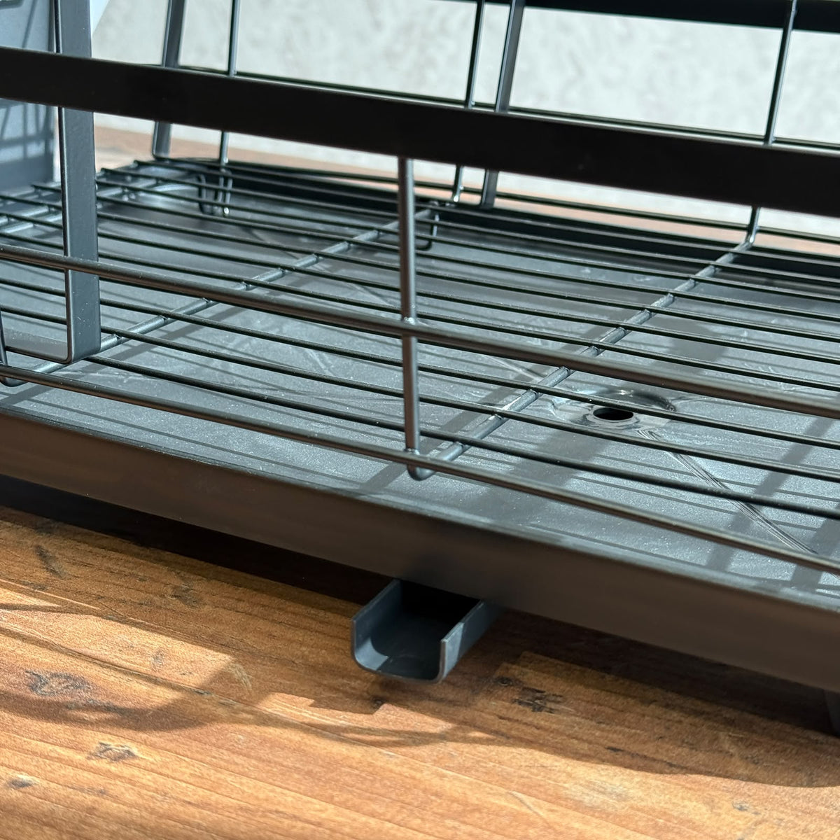 2-Tier Modular Metal Dish Drying Rack with Drain Tray & Cutlery Holder