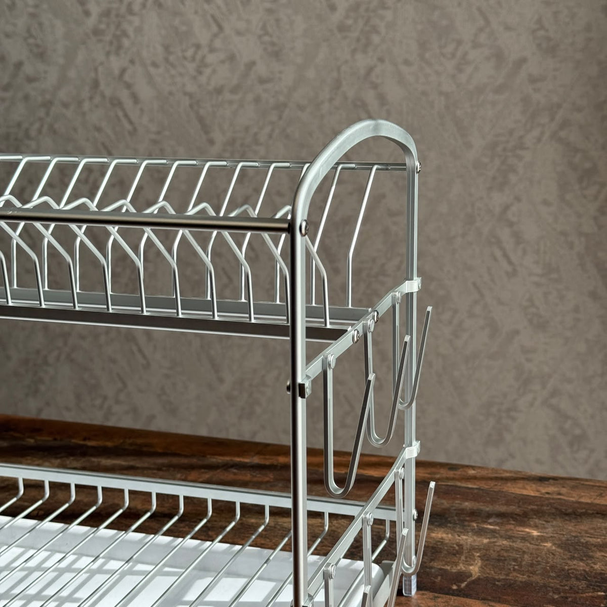 Double-Layer Countertop Kitchen Dish Storage Rack