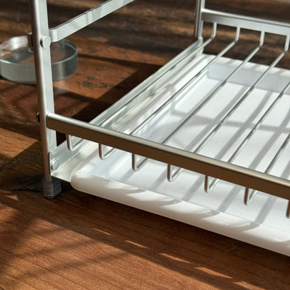 Double-Layer Countertop Kitchen Dish Storage Rack