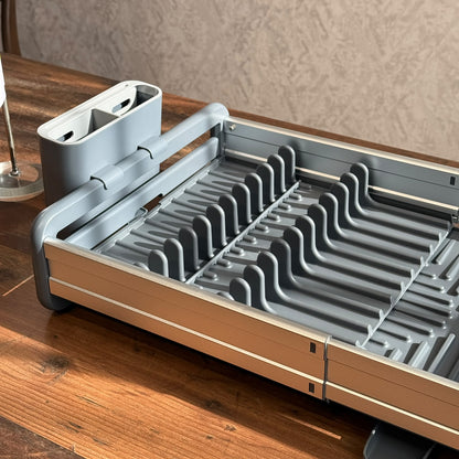Sliding Extendable Countertop Dish Rack