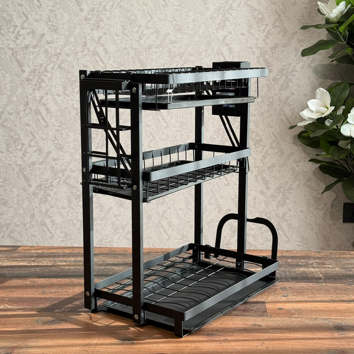 3-Tier Multifunctional Kitchen Dish Drying Rack